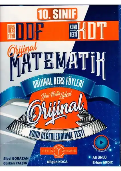 Orijinal Yayınları 10. Sınıf Matematik ODF KDT Seti Güncel Müfredatla Hazırlanmış