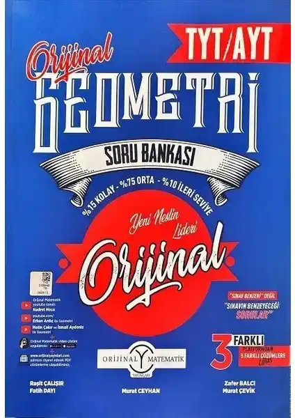 Orijinal Yayınları TYT AYT Geometri Soru Bankası 2023 İncelemesi ve Öğrenci Yorumları