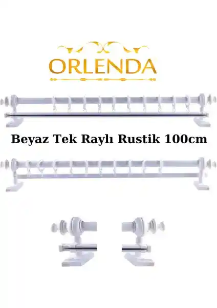 Orlenda Tek Raylı Rustik ve İzen Raysız Ahşap Klasik Rustik Perde Askısı Karşılaştırması
