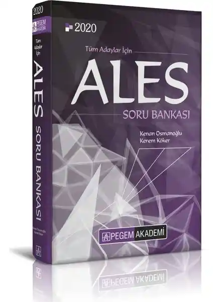 Pegem Akademi 2020 ALES Tüm Adaylar İçin Soru Bankası Sınava Hazırlık ve Başarı İçin Kapsamlı Kaynak