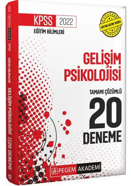 Pegem Akademi 2022 KPSS Eğitim Bilimleri Gelişim Psikolojisi 20 Deneme Seti İncelemesi