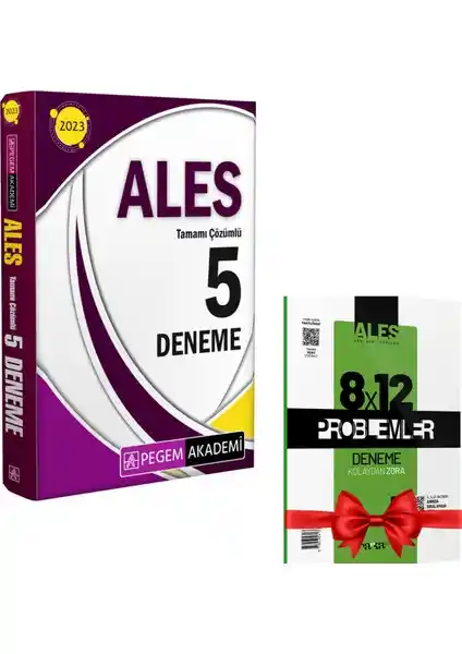 Pegem Akademi 2023 ALES Tamamı Çözümlü 5 Deneme Kitabı Sınava Hazırlık İçin Güncel Kaynak