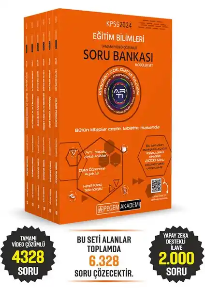 Pegem Akademi 2024 KPSS Eğitim Bilimleri Soru Bankası Detaylı Çalışma Kaynağı