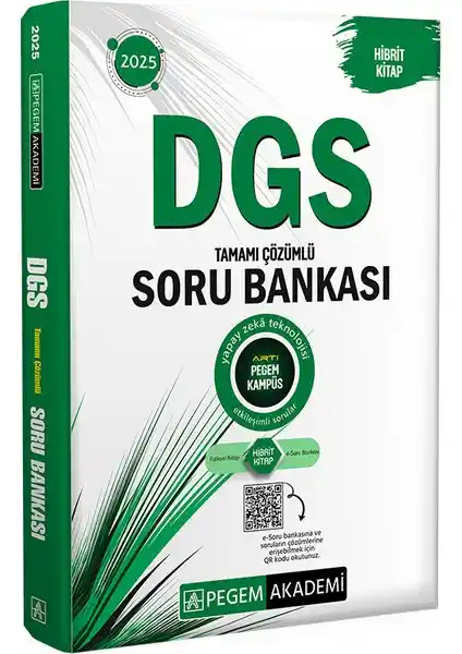 Pegem Akademi 2025 DGS Tamamı Çözümlü Soru Bankası ile Başarıya Ulaşın