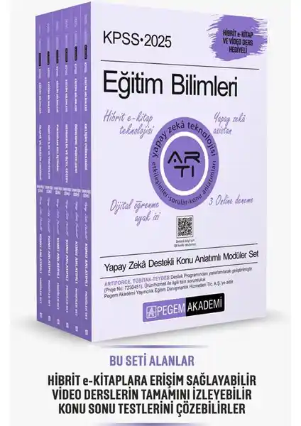 Pegem Akademi 2025 KPSS Eğitim Bilimleri Konu Anlatımlı Modüler Seti Detaylı İnceleme