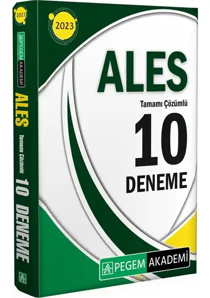 Pegem Akademi ALES 2023 Tüm Adaylar İçin 10 Deneme Sınav Hazırlık Kitabı Detaylı İnceleme