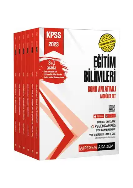 Pegem Akademi KPSS 2023 Eğitim Bilimleri Konu Anlatımlı Modüler Seti Detaylı ve Güncel İçeriklerle Sınava Hazırlık