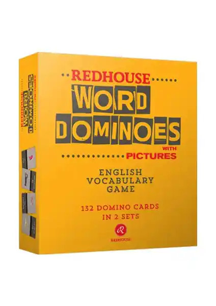 Redhouse Yayınları Word Dominoes With Pictures: Çocuklar İçin Eğlenceli ve Eğitici Dil Gelişimi Oyunu