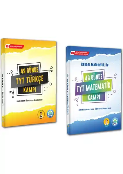 Rehber Yayınları 49 Günde TYT Matematik ve Türkçe Kampı Seti Sınava Hazırlık İçin Kapsamlı Çözüm