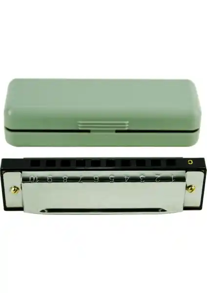 Sesenta SSHM10 10 Delikli Metal Mızıka - Dayanıklı ve Çok Yönlü Müzik Enstrümanı