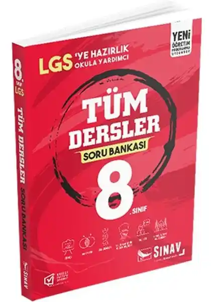 Sınav Yayınları 8. Sınıf LGS Soru Bankası Güncel ve Kapsamlı Öğrenci Kaynağı