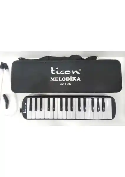 Ticon 32 Tuşlu Çantalı Melodika Siyah: Müzik Tutkunları İçin Pratik ve Şık Enstrüman