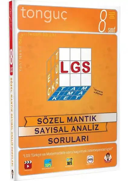 Tonguç Akademi 8. Sınıf LGS Sözel Mantık ve Sayısal Analiz Soruları Rehberi
