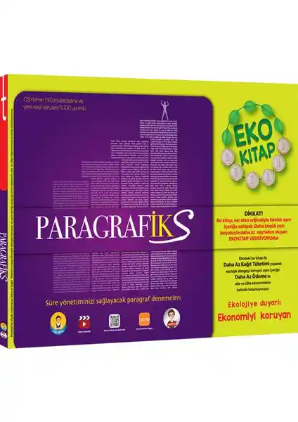 Tonguç Akademi ParagrafİKS Eko: Sınavlara Hazırlık İçin Güncel ve Etkili Paragraf Kaynağı