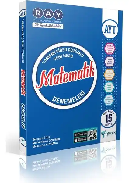 Toprak Yayıncılık AYT Matematik Denemeleri: Güncel ve Kapsamlı Sınava Hazırlık Kitabı