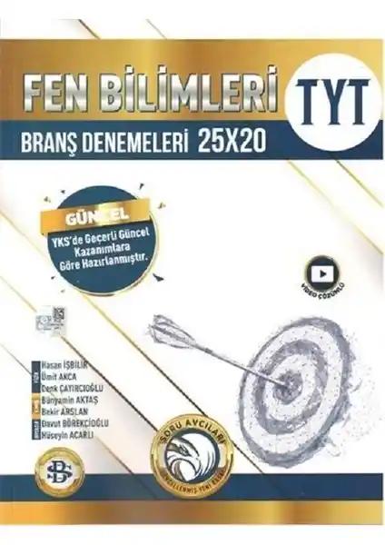 TYT Fen Bilimleri 25 x 20 Branş Denemeleri Sınava Hazırlık İçin Güncel ve Kapsamlı