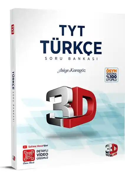 TYT Türkçe Soru Bankası ve Video Çözümlü Çalışma Kitabı Asiye Karagöz ile