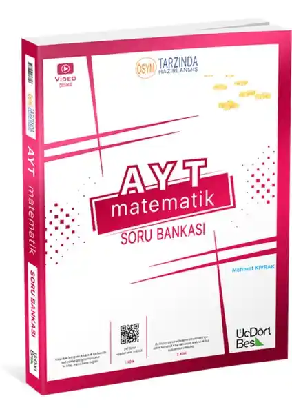 ÜçDörtBeş Yayınları 2024 AYT Matematik Soru Bankası Detaylı İnceleme ve Değerlendirme