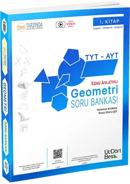 ÜçDörtBeş Yayınları TYT-AYT Geometri Soru Bankası 1. Kitap Analizi ve Değerlendirmesi