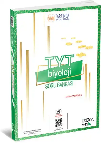 ÜçDörtBeş Yayınları TYT Biyoloji Soru Bankası Güncel ve Kapsamlı Çözüm Kaynağı