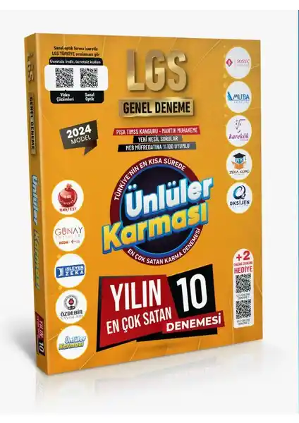 Ünlüler Karması 2024 LGS Genel Deneme Kitabı Öğrenciler İçin Kapsamlı Sınav Hazırlık Kaynağı