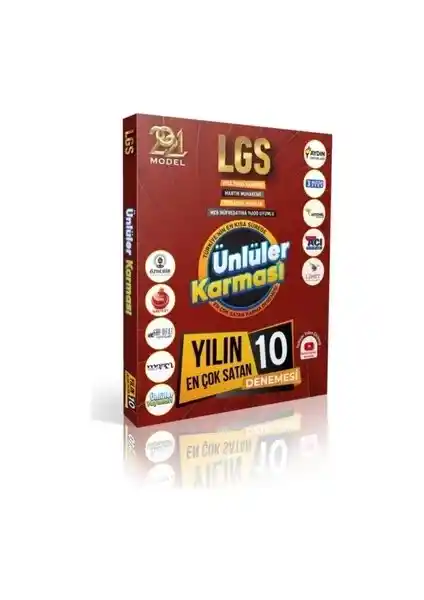 Ünlüler Karması 8. Sınıf LGS 10'lu Deneme Kitabı Sınava Hazırlık ve Pratik Çalışma