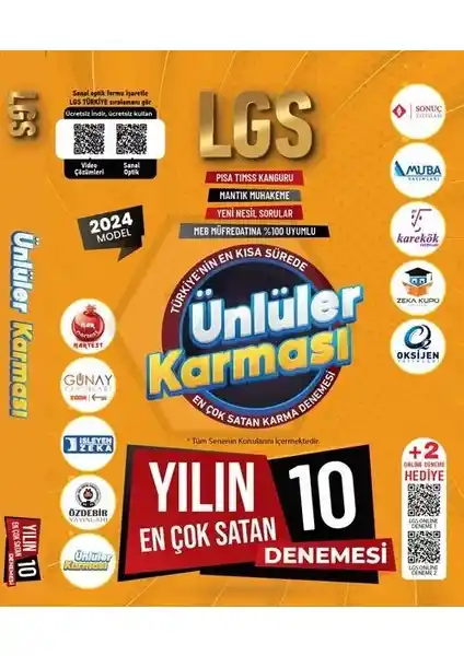Ünlüler Karması 8. Sınıf LGS Deneme Seti: Güncel ve Kapsamlı Sınav Hazırlık Kaynağı