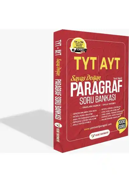 Veri Yayınevi'nin Tyt-Ayt Paragraf Soru Bankası ile Sınava Güçlü Hazırlık Yöntemi