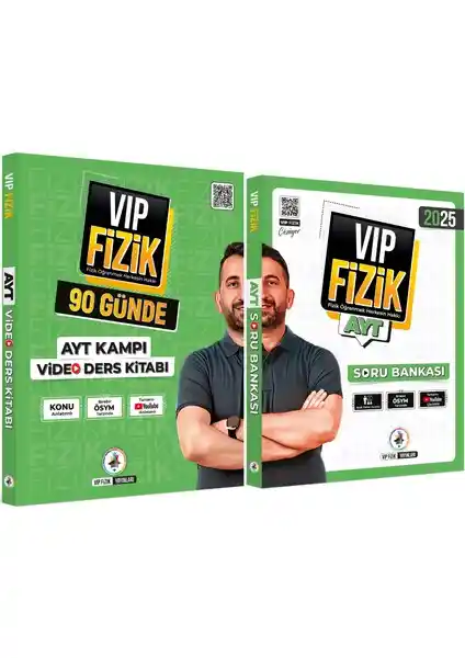 Vip Fizik 90 Günde AYT Kampı ve Soru Bankası Seti Güncel İçerik ve Öğrenme Destekleriyle