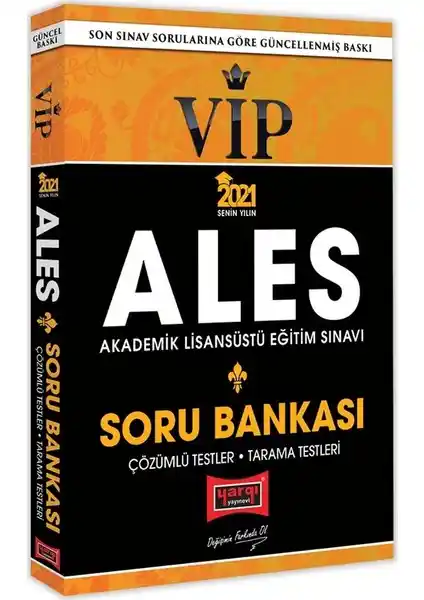 Yargı Yayınevi ALES 2021 VIP Tamamı Çözümlü Soru Bankası Detaylı Değerlendirme