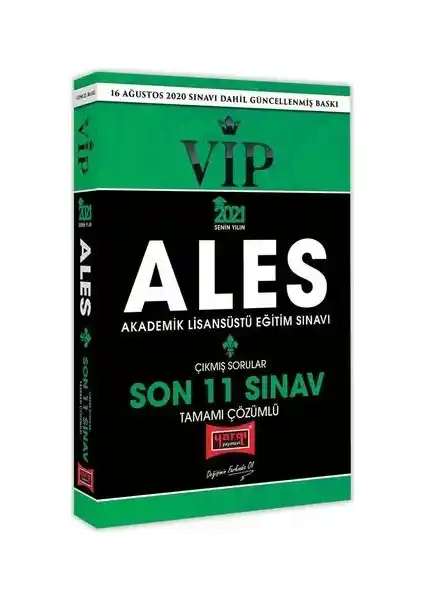 Yargı Yayınevi ALES VIP Son 11 Sınav Tamamı Çözümlü Sorular Kitabı İncelenmesi