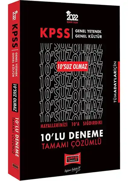 Yargı Yayınevi KPSS 2022 Genel Yetenek ve Genel Kültür Denemeleri Detaylı İnceleme