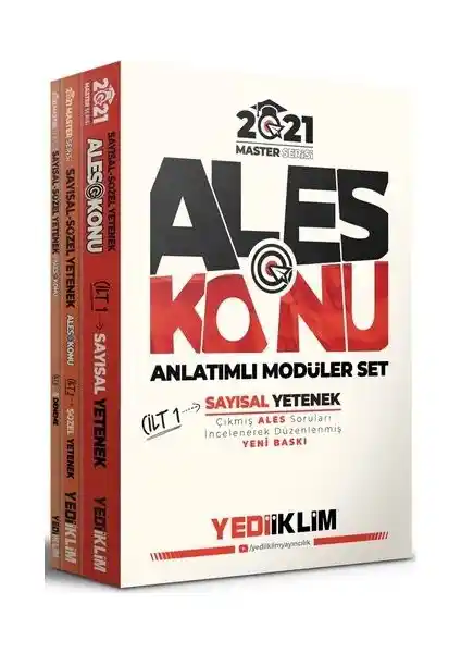 Yediiklim 2021 Master Serisi ALES Konu Anlatımlı Modüler Set İncelemesi