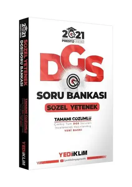 Yediiklim 2021 Prestij Serisi ALES Sözel Yetenek Soru Bankası Detaylı Çözümlü İçerik