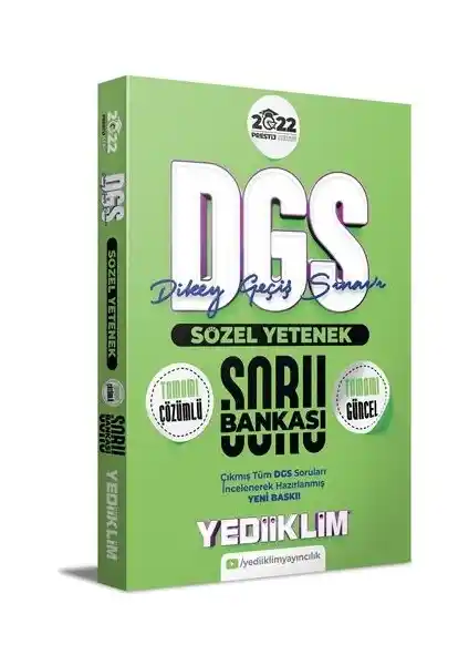 Yediiklim 2022 Prestij Serisi ALES Sözel Yetenek Tamamı Çözümlü Soru Bankası