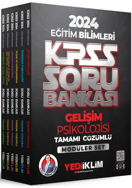 Yediiklim 2024 KPSS Eğitim Bilimleri Tamamı Çözümlü Soru Bankası Modüler Seti