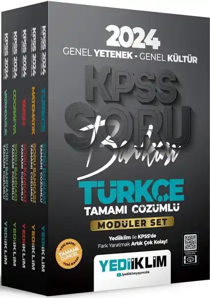 Yediiklim 2024 KPSS Genel Yetenek ve Genel Kültür Modüler Soru Bankası Detaylı İnceleme ve Özellikler