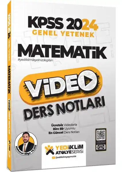 Yediiklim 2024 KPSS Matematik Video Ders Notları Mehmet Bilge Yılmaz ile Başarının Anahtarları