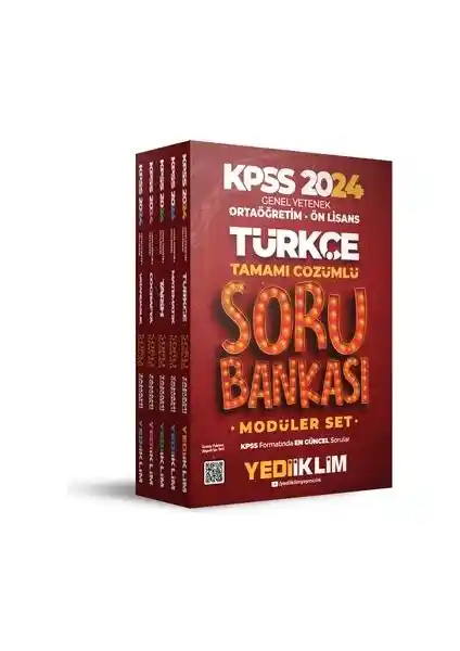 Yediiklim 2024 KPSS Soru Bankası: Kapsamlı ve Çözümlü Kaynakla Sınava Hazırlık