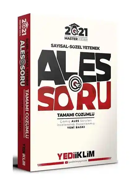 Yediiklim ALES 2021 Sayısal ve Sözel Yetenek Tamamı Çözümlü Soru Bankası