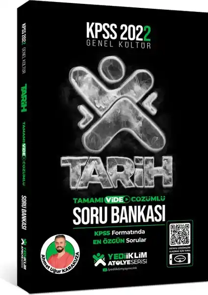 Yediiklim KPSS Genel Yetenek Tarih Tamamı Video Çözümlü Soru Bankası 2022