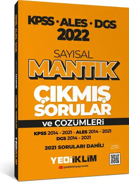 Yediiklim Yayınları 2022 KPSS-ALES Sayısal Mantık Çözümlü Soru Kitabı İnceleme ve Detaylar