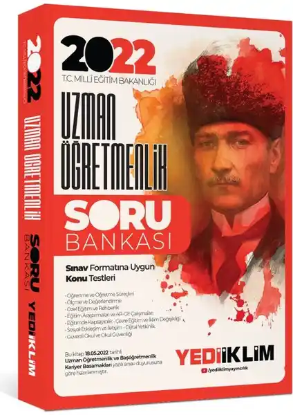 Yediiklim Yayınları Uzman Öğretmenlik Soru Bankası 2022 Güncel İçerik ve Kapsamlı Testler