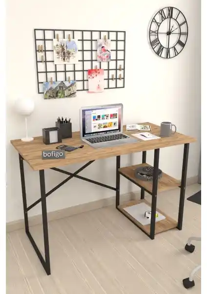 Bofigo 60X120 cm ile IRMAK 2 Raflı Çalışma Masası Karşılaştırması: Boyut ve Malzeme