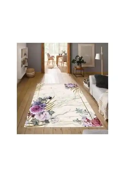 Coperta Home 6m² Süngerli Halı Örtüsü ve West Home Makinede Yıkanabilir Halı