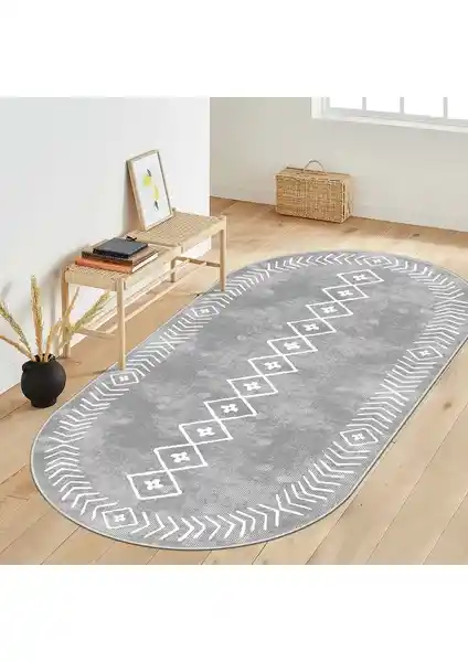 West Home Oval ile Yuvarlak Salon Halısı: Kesim, Malzeme ve Temizlik Özelliklerinde