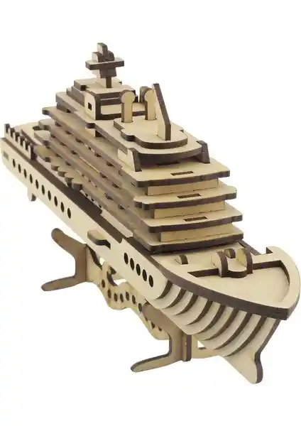 3D Ahşap Cruise Gemi Maketi: Detaylı ve Eğlenceli Model Yapma Deneyimi