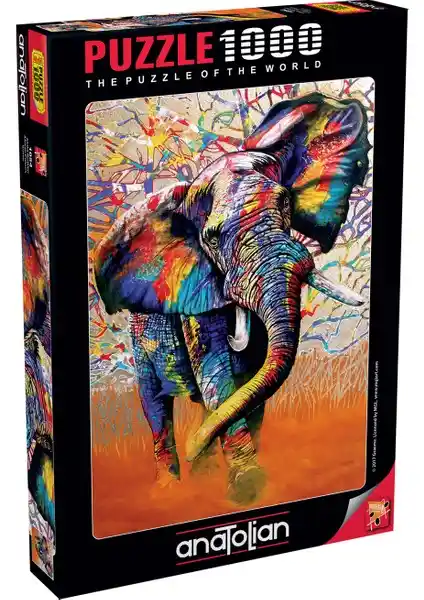 Afrika Renkleriyle Tasarlanmış 1000 Parça Anatolian Puzzle Evde Eğlence ve Zihinsel Gelişim İçin