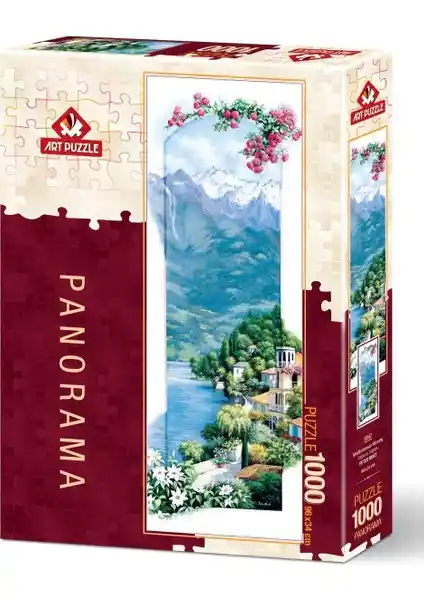Akdeniz Sabahı 1000 Parça Panorama Puzzle Yüksek Kaliteli Doğa Manzarası Ürünü