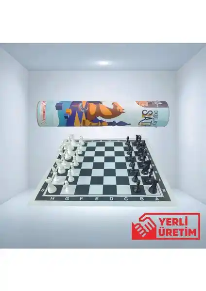 Alay Ticaret Okul Satranç Takımı Rulo Çantalı Pratik ve Uygun Fiyatlı Eğitim Seti